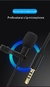 Imagem do Microfone Portátil para Transmissão ao Vivo, Miniatura, Pequeno, Gravação no