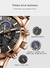 2023 novos relógios masculinos marca de luxo couro marrom casual relógio de qu - comprar online