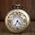 Novo Bronze Relógio de Bolso Quartzo Retro Alice Tema Bolso Fob Relógio Pingen na internet
