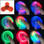 Luminous LED Light Fidget Spinner, Hand Top Spinners, Brilha no escuro, EDC Figu