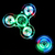 Luminous LED Light Fidget Spinner, Hand Top Spinners, Brilha no escuro, EDC Figu - loja online