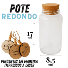 1 Pote Hermético com Pingente - Biscoito - comprar online