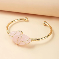 Bracelete Quartzo Rosa na internet