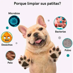 Limpia Pata Para Mascotas Copa Limpiador Lava Perros Gatos Mediano - comprar online