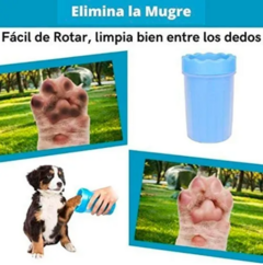 Limpia Pata Para Mascotas Copa Limpiador Lava Perros Gatos Grande en internet