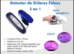 Detector De Billetes Falsos Ultravioleta Pesos Dolares Euros - tienda online
