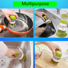 Cepillo Con Dispenser Detergente Compacto y Practico para la Cocina - tienda online