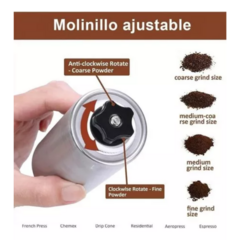 Molinillo Cafe Moledor Triturador Grano Semilla Molino Acero en internet