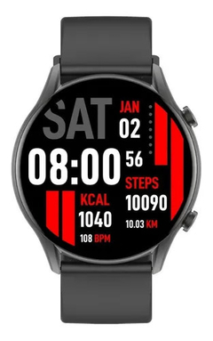 Smartwatch Kieslect Kr 1.32″ Caja Negra, Malla Negra y Bisel Negro - Mandarina Store