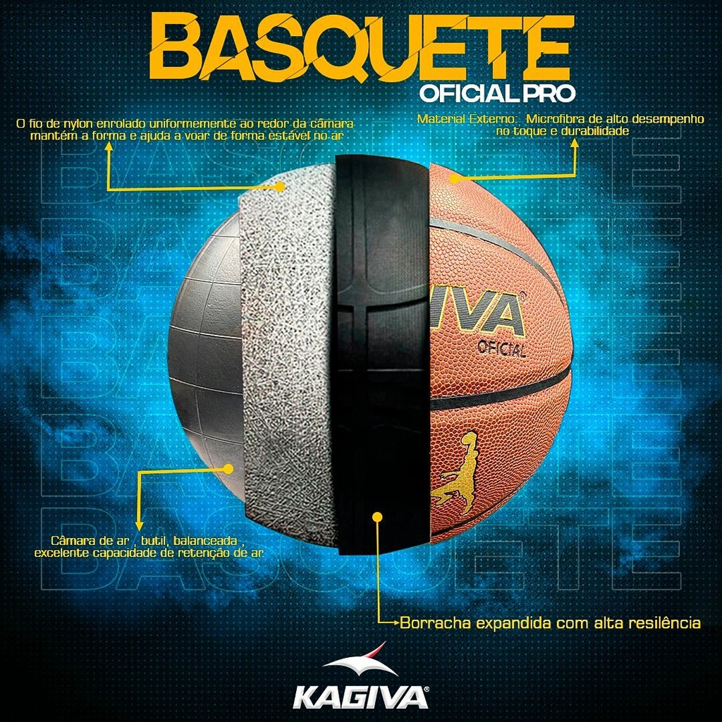 Bola Basquete Oficial Pro Ball Sports Numero 7 - Pro Pu