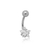 Piercing Banana com Pedra Estrela Branca BEE7 - comprar online