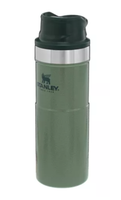 Vaso térmico Stanley Classic Trigger-Action Travel liso color hammertone green 473ml