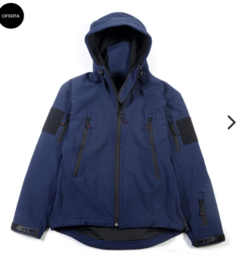 Campera SoftShell Macalpine Shark Skin AZUL OSCURO