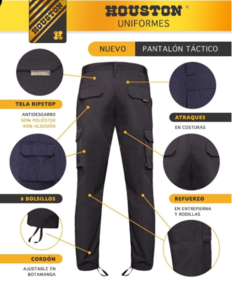 PANTALON CARGO RIPSTOP HOUSTON NEGRO