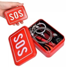 Kit Tactico Sos Emergencias Caja Metal Rescate Survival Edc - comprar online