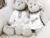 Urso de Pelúcia Casal Hanna e Ken com Roupa de Linho 40cm na internet