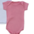 Body de Menina Rosa Básico Kit com 3 Manga Curta Baby Duff - comprar online