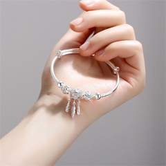 Pulsera elegante con borla de plumas - comprar en línea