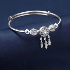 Imagen de Pulsera elegante con borla de plumas