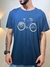 Camiseta Osklen Azul Estampa Bike 100% Algodão