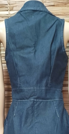 Vestido Jeans Via Sampa P/M - Brechó Moda Sustentável | Brechó de Roupas Usadas Online | Eclética Brechó