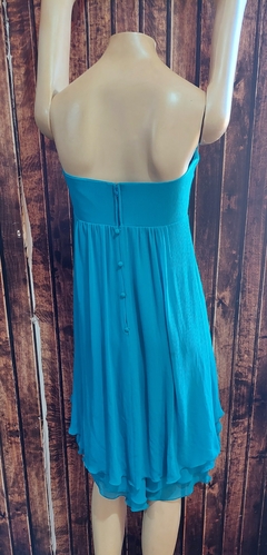 Vestido Azul Claro 36 - Brechó Moda Sustentável | Brechó de Roupas Usadas Online | Eclética Brechó