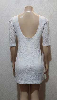 Vestido Renda Branco M na internet