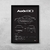 Quadro/Poster Audi 80S B4 Sedan | Preto & Branco