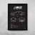 Quadro/Poster Bmw M2 F87 Competition | Preto & Branco