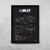 Quadro/Poster Bmw M2 F87 Coupe | Preto & Branco