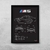 Quadro/Poster Bmw M5 E39 | Preto & Branco