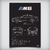 Quadro/Poster Bmw M6 F06 Gran Coupe | Preto & Branco - Interlakes | Eternize sua paixão