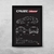 Quadro/Poster Chevrolet Cruze Sport6 2017 | Preto & Branco