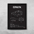 Quadro/Poster Chevrolet Onix Lt 1.4 2017 | Preto & Branco