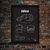 Quadro/Poster Fiat Idea 1.4 2008 | Preto & Branco - loja online