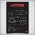 Quadro/Poster Puma Gtb S1 1978 | Preto & Branco - Interlakes