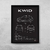 Quadro/Poster Renault Kwid Zen 2022 | Preto & Branco