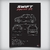 Print/Poster Suzuki Swift Sport R 2015 - Interlakes