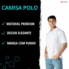 Kit 3 Camisas Polo Gola Lisa Masculina Camiseta Keeper - comprar online