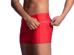 Sunga Masculina Boxer Com Bolso Moda Praia Box Slim Short - comprar online