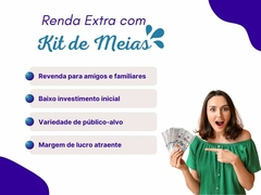 Kit 30 Pares de Meia Soquete Tecido Fino