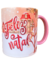 Caneca (325ml) sublimada personalizada com alça colorida - Mimo de Natal - Ateliê da Aimée