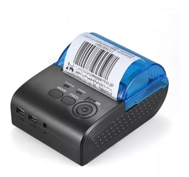 Impresora Térmica Portátil 58Hb6 Mini Bluetooth Usb+Bluetooth Negro