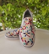 Hand-embroidered sneakers