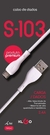 CABO USB TIPO C S-103 BRANCO 1M - KLGO - comprar online