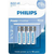 Pilha alcalina AAA Palito c/4 Philips