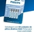 Pilha alcalina AAA Palito c/4 Philips - comprar online