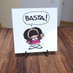 Azulejo Mafalda - Basta! - Azulejo Personalizado.