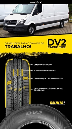 DELINTE 16" 205 75 R16C 110/108R DV2 (8 LONAS) - 05 anos de garantia - comprar online