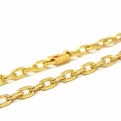 Corrente de Ouro Maciço 18k Elo Cartier com fecho Gaveta de 60cm com 37gr - comprar online